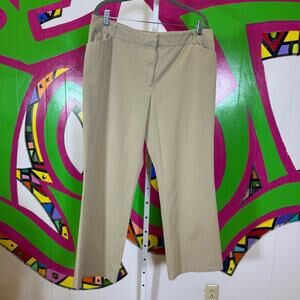 Tribal, Khaki Stretch Straight-Leg Pants. Size 14. In excellent condition!